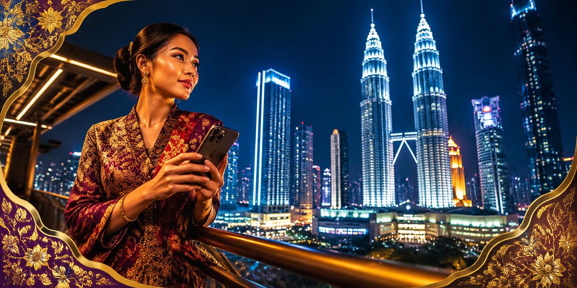 Pemain menikmati perlawanan langsung sukan di telefon pintar di Kuala Lumpur